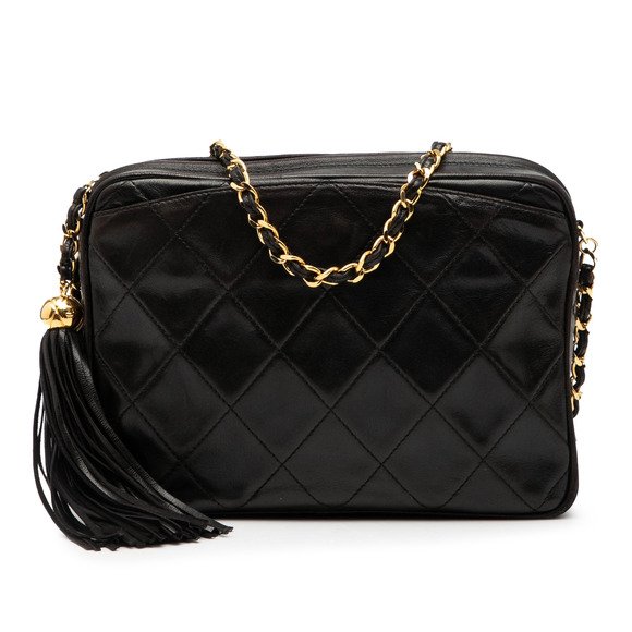 Chanel Handbags - Pre-Loved Chanel CC Quilted Lambskin Tassel Camera Bag